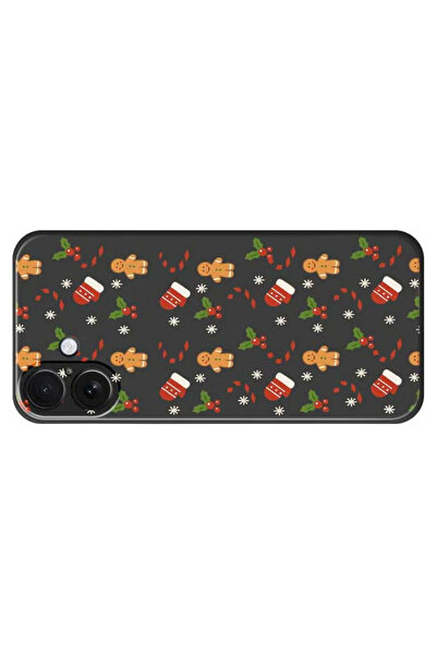 REDz Accessories Gingerbread and Gloves Case, For iPhone 17, Camera Protection, Silicone, Black