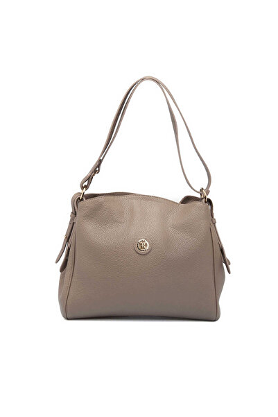 Tergan Bej Hakiki Deri Kadın Omuz Çantası - S25K1BC79450-B73