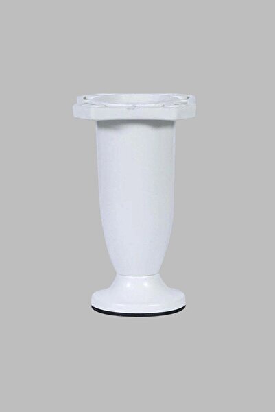 MH MiniHediye Adjustable Cabinet Furniture Sofa Coffee Table Bench Leg Plastic White Feet 10 cm (4 Pcs)