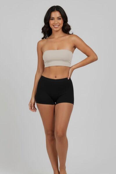 enmodaiçgiyim 3 Pieces Black Cotton Ultra Comfortable Women's Boxer Briefs Shorts I Non-Marking, Safe Underwear for Wearing under Pants