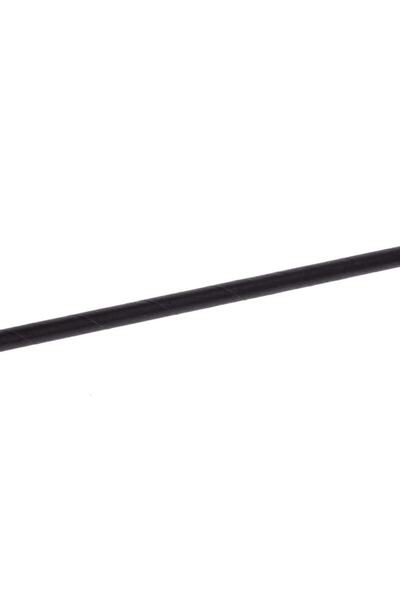 Paper Straws , full color black, 200 x 8 mm, for frappe, 100 pcs/set