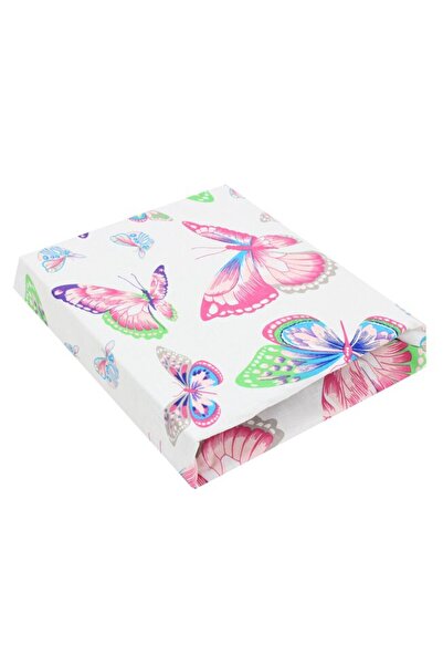 PRICHINDEL Cearșaf cu elastic pentru pătuț, model fluture, multicolor, 140x70 cm