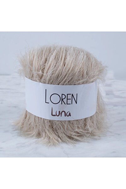 Loren Luna tavşan kaz tüyü örgü ipi