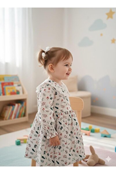 BİLGEN Style Girl's Daily Long Sleeve Dress 1-5 Years