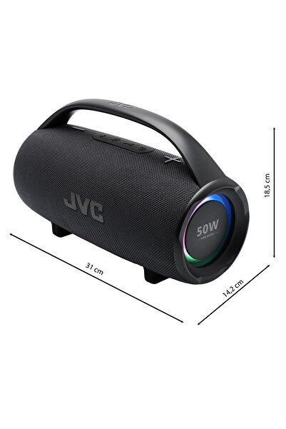 JVC portable bluetooth speaker, 50W, USB, IPX6, TWS, black