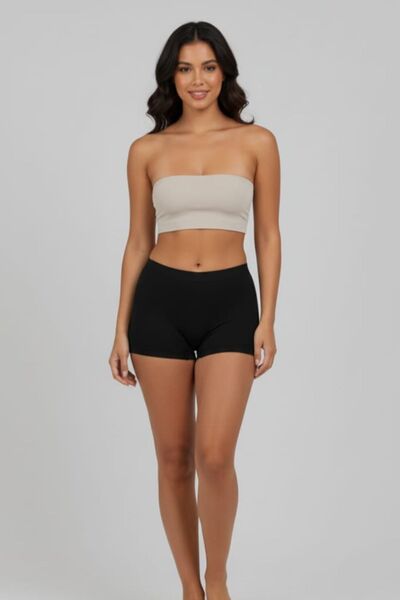 enmodaiçgiyim Pieces White Cotton Ultra Comfortable Women's Boxer Briefs Shorts I Leave No Marks, Safe Underwear for Wearing under Pants