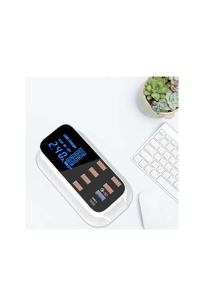 zola Quick charging station, up to 8 devices, 40W, 240V, 14x7.5x5 cm, white