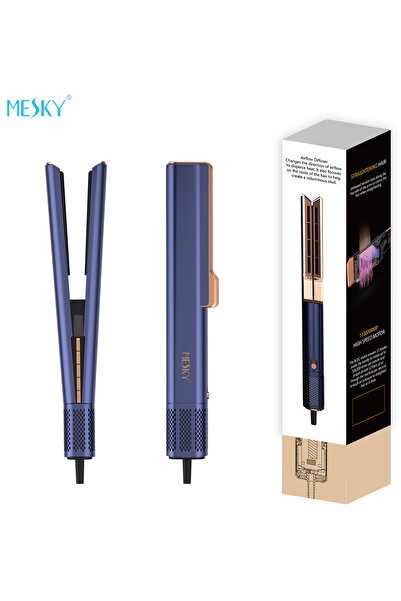HYDER Mesky AirStyler – Revolutionary hair straightener with hot air and plates, 140°C, 1400–1600W