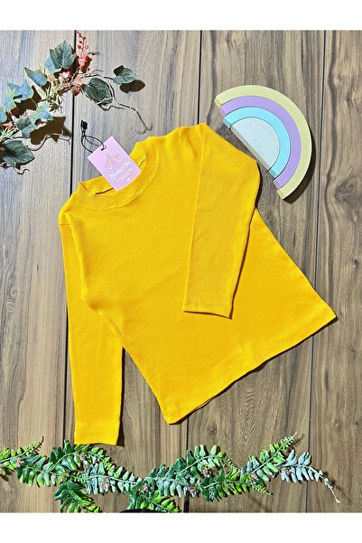 Babyelisco Sarı çocuk uzun kollu body