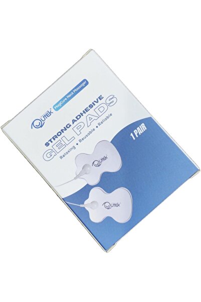 QuTek Gel Pads for Neck Massager - Self-Adhesive, Reusable, Latex-Free