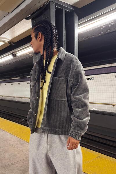 Bershka Boxy fit suni yünlü ceket