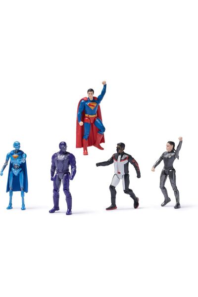 DC COMICS Superman Movie 5-Pack Action Figures, 7.6 cm, Multicolor (Ages 4+)