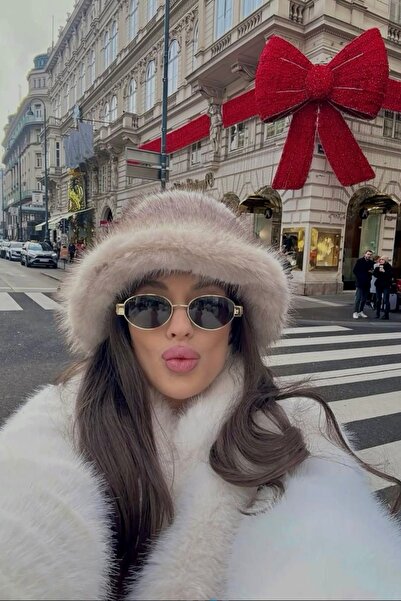 keisy Thick Plush Kalpak Premium Hat (Cream Color)