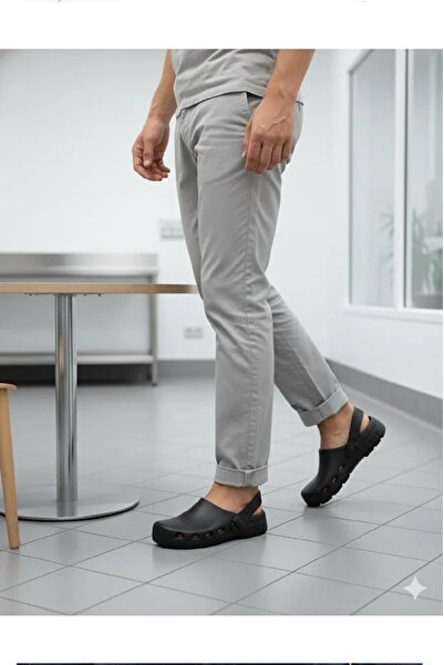 w white stars sports & wear Unisex sabo, medical, daily hospital kitchen chef cook and nurse water resistant eva non-slip sole