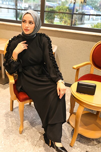 BURİSLA Mi̇la Ruffled Double Set