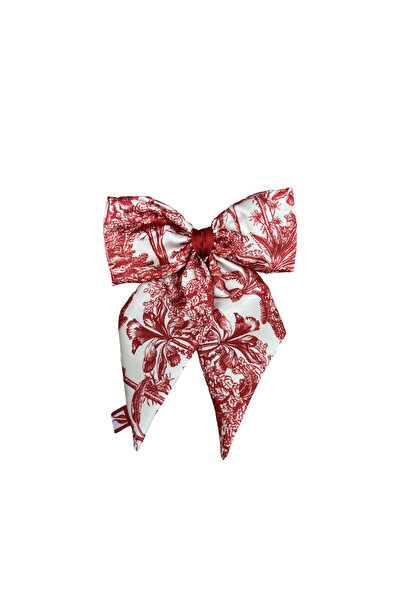 EDİRNE KIRMIZISI Vintage Printed Bow Buckle