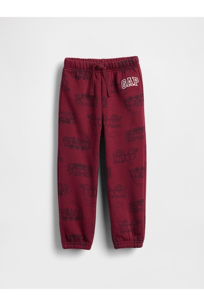 GAP Erkek Bebek Kırmızı Relaxed Logo Pull-On Jogger Eşofman Altı