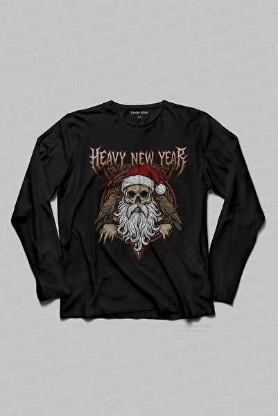 Kendim Seçtim Tricou cu mânecă lungă Heavy New Year Anul Nou Crăciun Crăciun ...