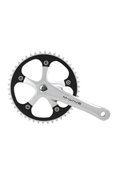 Shimano Angrenaj M-wave cu 44 de dinți, aluminiu lustruit, pentru o singură v...