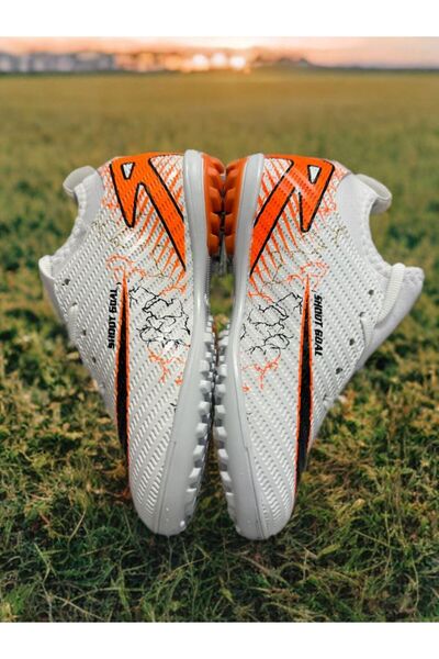 sinmm Cizme de fotbal pentru copii Astroturf și pantofi de fotbal Astroturf c...