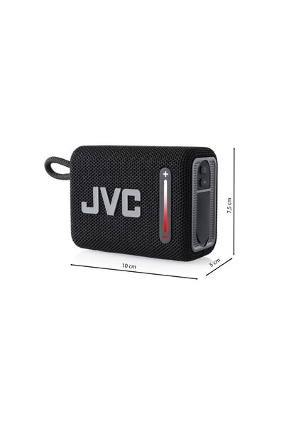 JVC XS-E114B portable speaker, FM radio, Bluetooth, IPX6, Lithium-ion 3.7 V / 2000 mAh, black