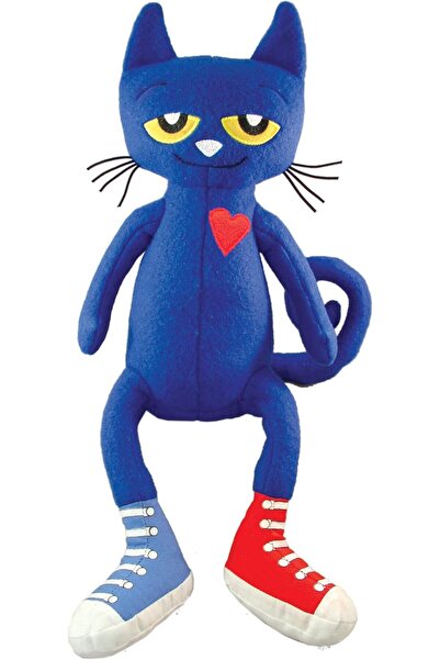 MerryMakers Pete the Cat Plush Doll, 14.5 inches, Blue, Polyester