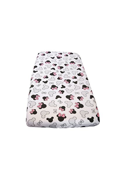 PRICHINDEL Fitted Sheet for Crib, Minnie Pink, 140x70 cm