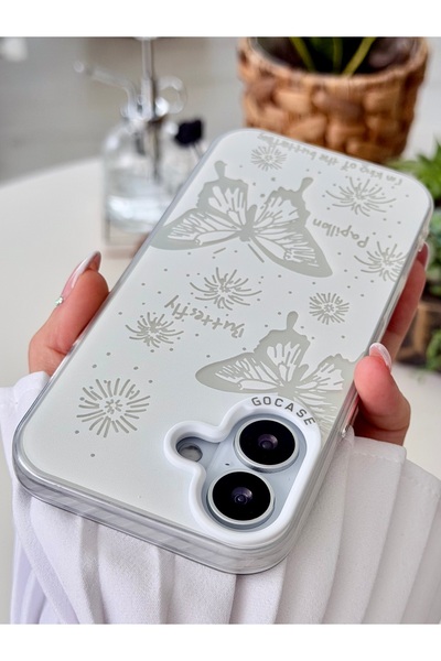 Go Aksesuar iPhone 17 Compatible Fingerprint Resistant Printed Pattern Metallic Electro Silicone Case