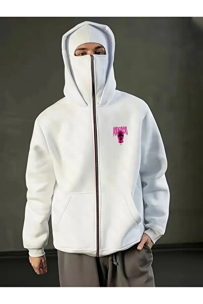 Flaubert سترة رجالية من كار ماسكي نينجا بسحاب، كارديجان بثلاثة خيوط وسحاب سمي...