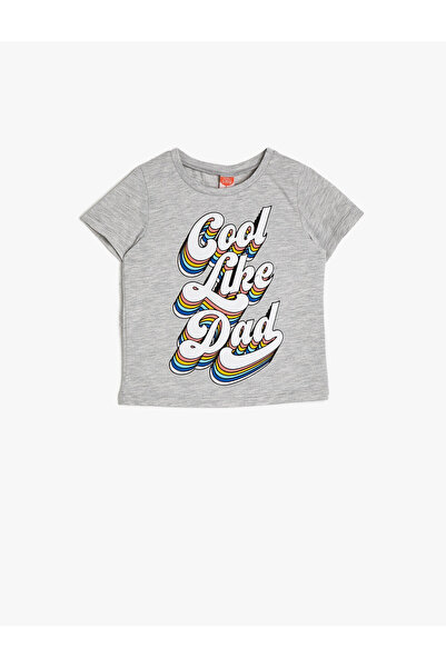 Koton Gray Baby Boy T-Shirt 0YMB18083OK
