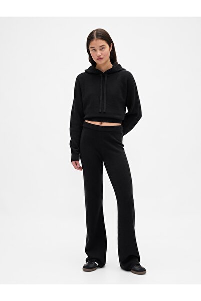 GAP Kadın Siyah CashSoft Boot Triko Pantolon