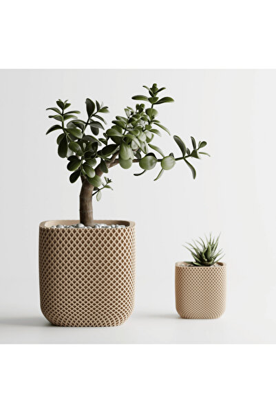 Homentum Velthy | Decorative pot with double-ribbed texture – 8 cm