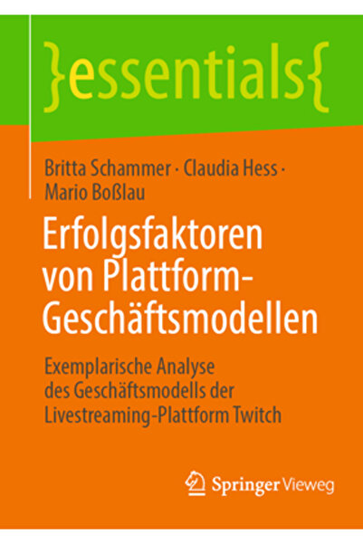 Springer Vieweg Erfolgsfaktoren Von Platform-Gesch