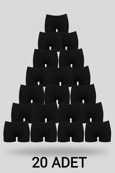 enmodaiçgiyim Pieces White Cotton Ultra Comfortable Women's Boxer Briefs Shorts I Leave No Marks, Safe Underwear for Wearing under Pants