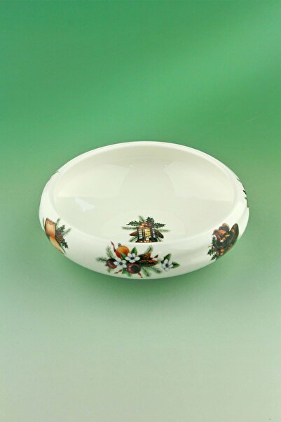 Bursa Porselen Dekor Happy Holidays Porcelain Bowl