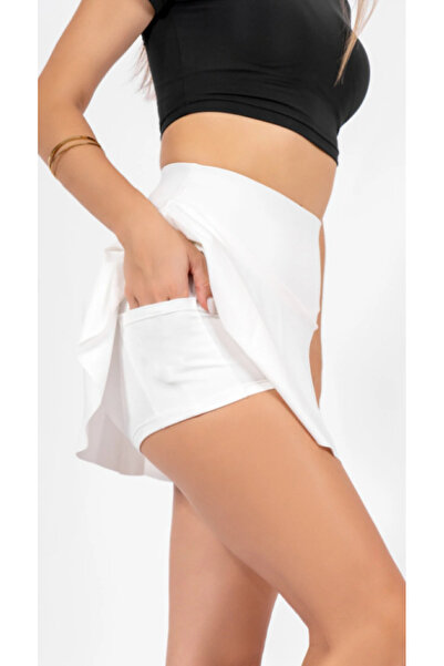ALCİNOUS Tennis Skirt with Pockets with Recovery Shorts