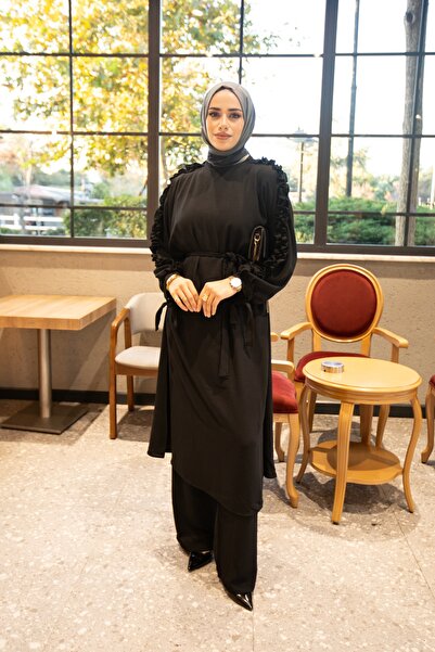 BURİSLA Mi̇la Ruffled Double Set