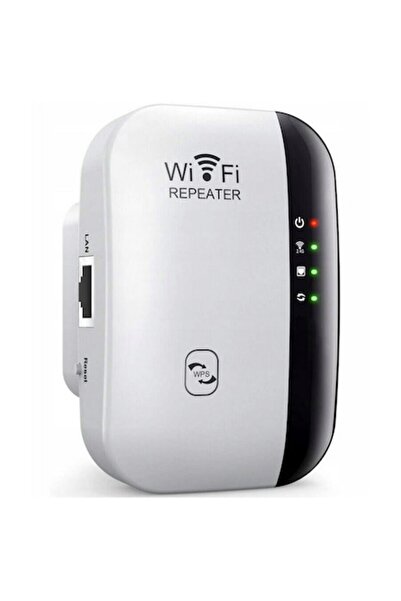 Hikey Amplificator de semnal WiFi, 2.4GHz, 300 Mbps, acoperire 10 m, slot LAN, alb