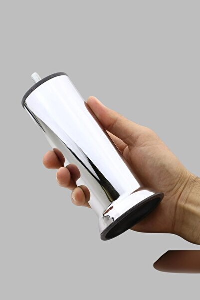 MH MiniHediye Furniture Base Seat Bed Sofa Bed Sofa Bed Upgrade Leg Fine Thread M8 Chrome Metal Legs 15 cm 4 Pieces