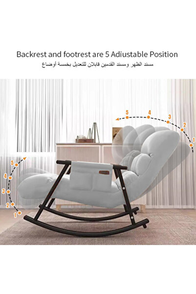 Sumkyle Comfy Chair For Bedroom with Multi-level adjustment Living Room Chairs outdoor Patio Furniture