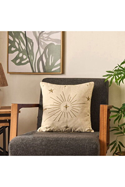 Evidea Μαλακό Μαξιλάρι Stella - Εκρού - 45x45 cm