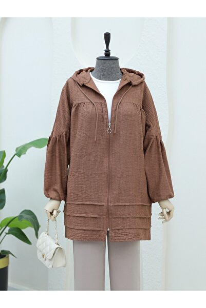 HİJABAYA Καπάκι με κουκούλα με διπλή τσέπη από ρομπαντζάκι