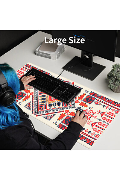 Sumkyle Large Mouse Pad 90*30*0.3cm Extended Mouse Pad Non-Slip Rubber Base Gaming Office Mouse Mat