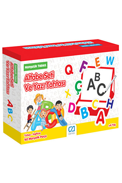 CA Games Magnetic Alphabet Set and Writing Board - 162 Pieces