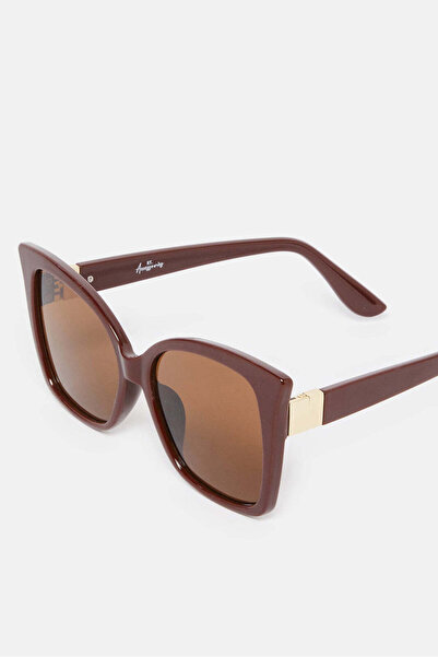 REDTAG Women Brown Cat Eye Sunglasses