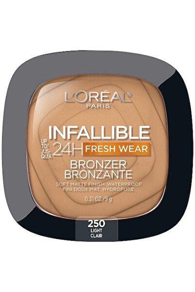 L'Oreal Paris Bronzing powder, L'Oreal, Infallible 24H Fresh Wear, Matte Bronzer, 250 Light