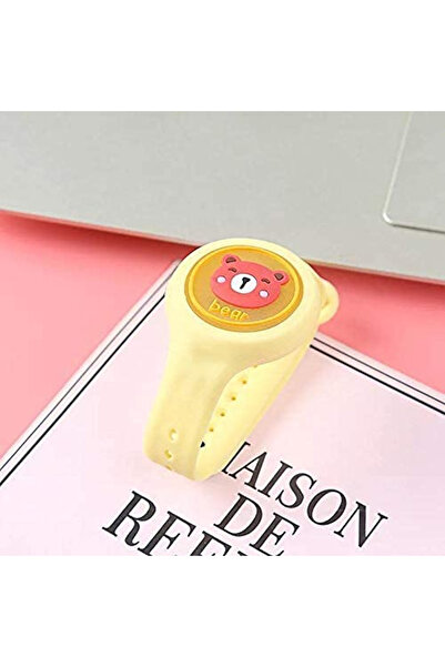 MaffStuff MaffStuff® Yellow Bear Kids Mosquito Repellent Bracelet with LED and Adjustable Aromatherapy