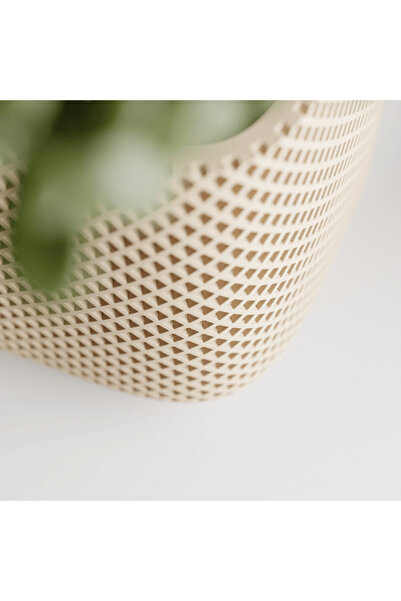 Homentum Velthy | Decorative pot with double-ribbed texture – 12 cm