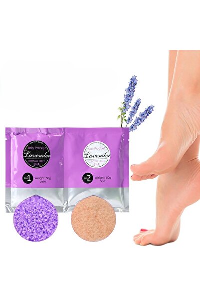 UNIQVIBE Jelly Spa Bath Salt Set with Gel Effect, Hydration and Aromatherapy, Purple