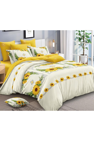 Inovius Fine Cotton Bed Linen 6 Pieces with Elastic - PUC32